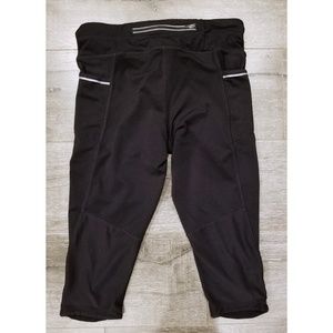 Athleta Pants - ATHLETA Black Capri Leggings with Reflective Trim Athleta Pants - ATHLETA Black Capri Leggings with Reflective Trim